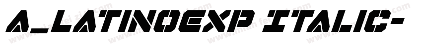 a_LatinoExp Italic字体转换